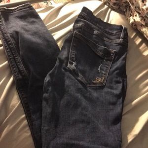Express ripped skinny jeans size 10